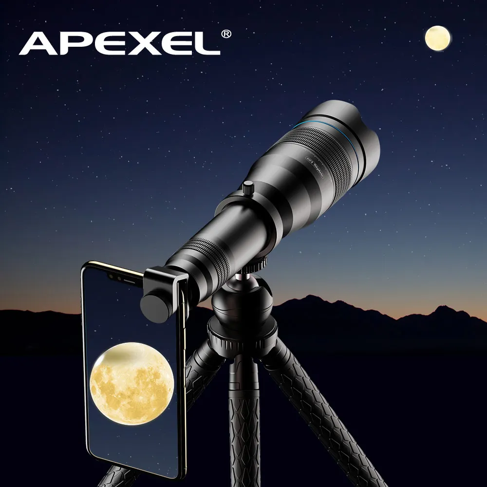 Macro Lens Hyper Zoom Lens For Smartphone Apexel 60x Zoom Lens