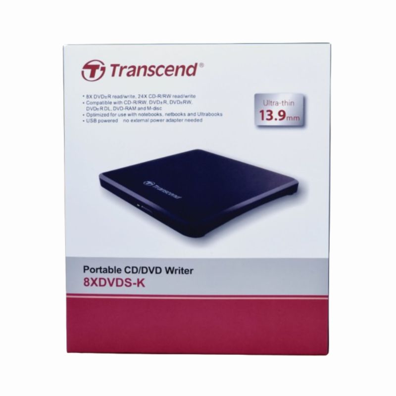 Transcend 8XDVDS Portable CD and DVD Writer
