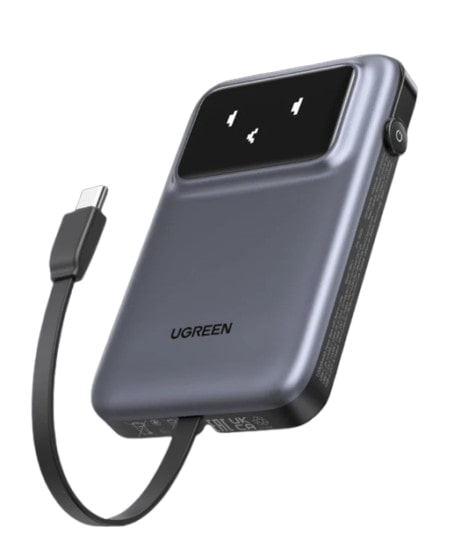 UGREEN ( 35603 ) Uno QPro 10000mAh 30W Power Bank with Built-in USB-C Cable #PB511