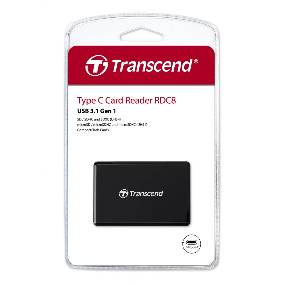 Transcend TS-RDC8K2 USB 3.1 Gen 1 All-In-1 Multi Card Reader RDC8