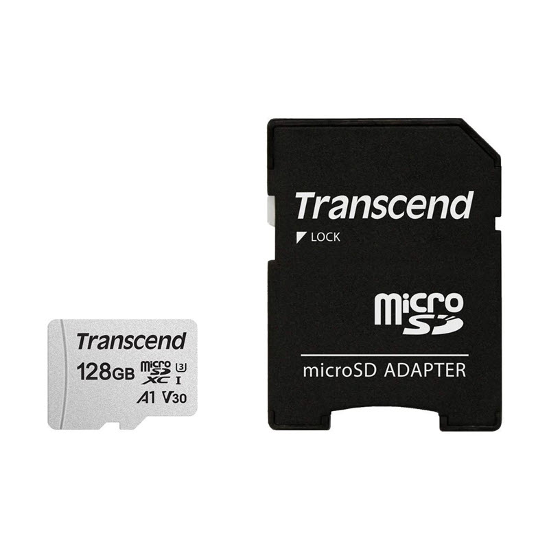 Transcend 128GB MicroSD Card With Adapter