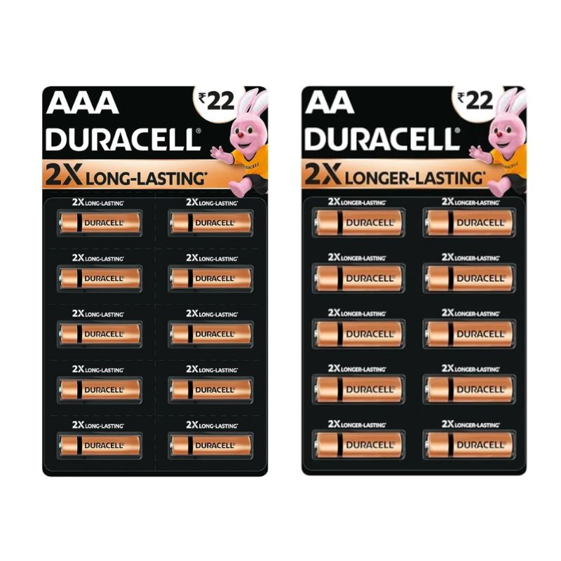 Duracell AA/AAA Alkaline Battery 1.5V – 2 Pcs