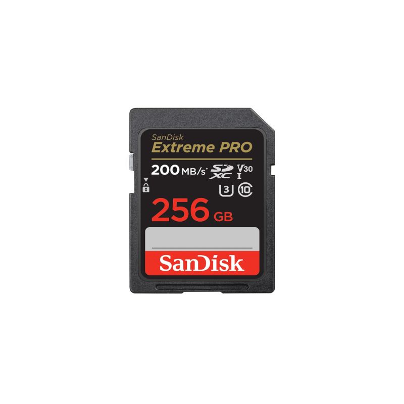 SanDisk Extreme PRO 256GB 200mbps SDXC UHS-I Memory Card