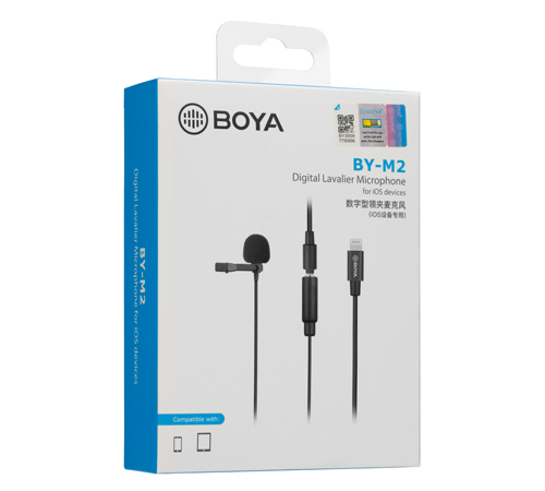 BOYA BY-M2 LAVALIER MICROPHONE FOR IOS DEVICES