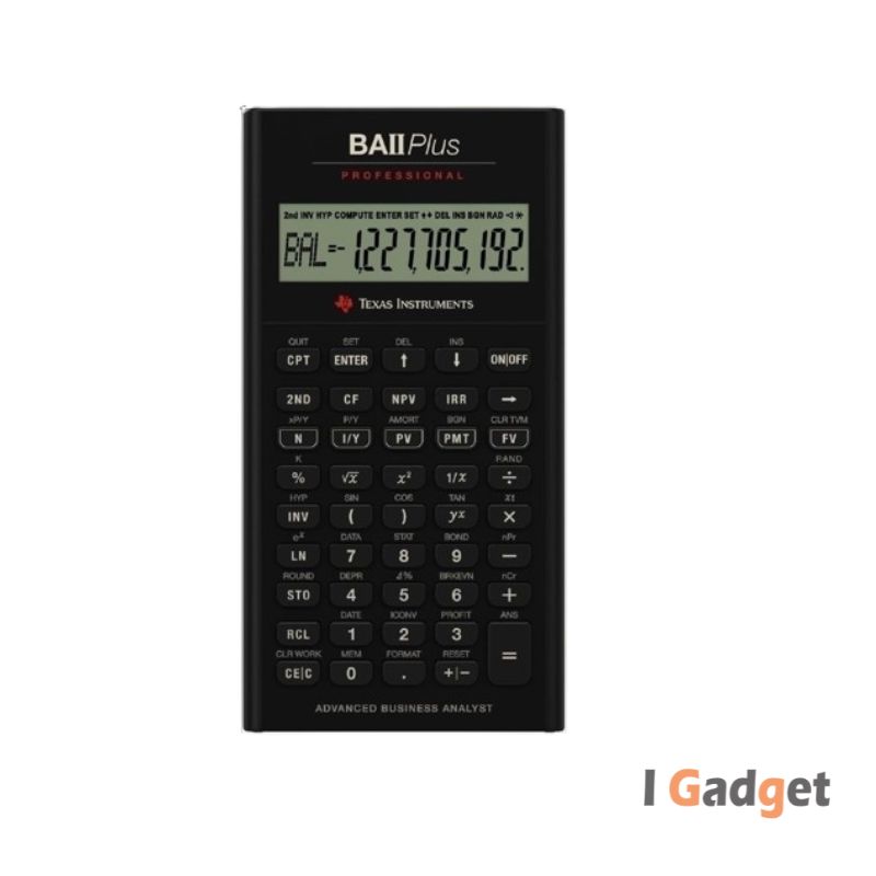 Texas Instruments BA II Plus Professional Financial  Advanced  Financial   Calculator for  Business and Finance