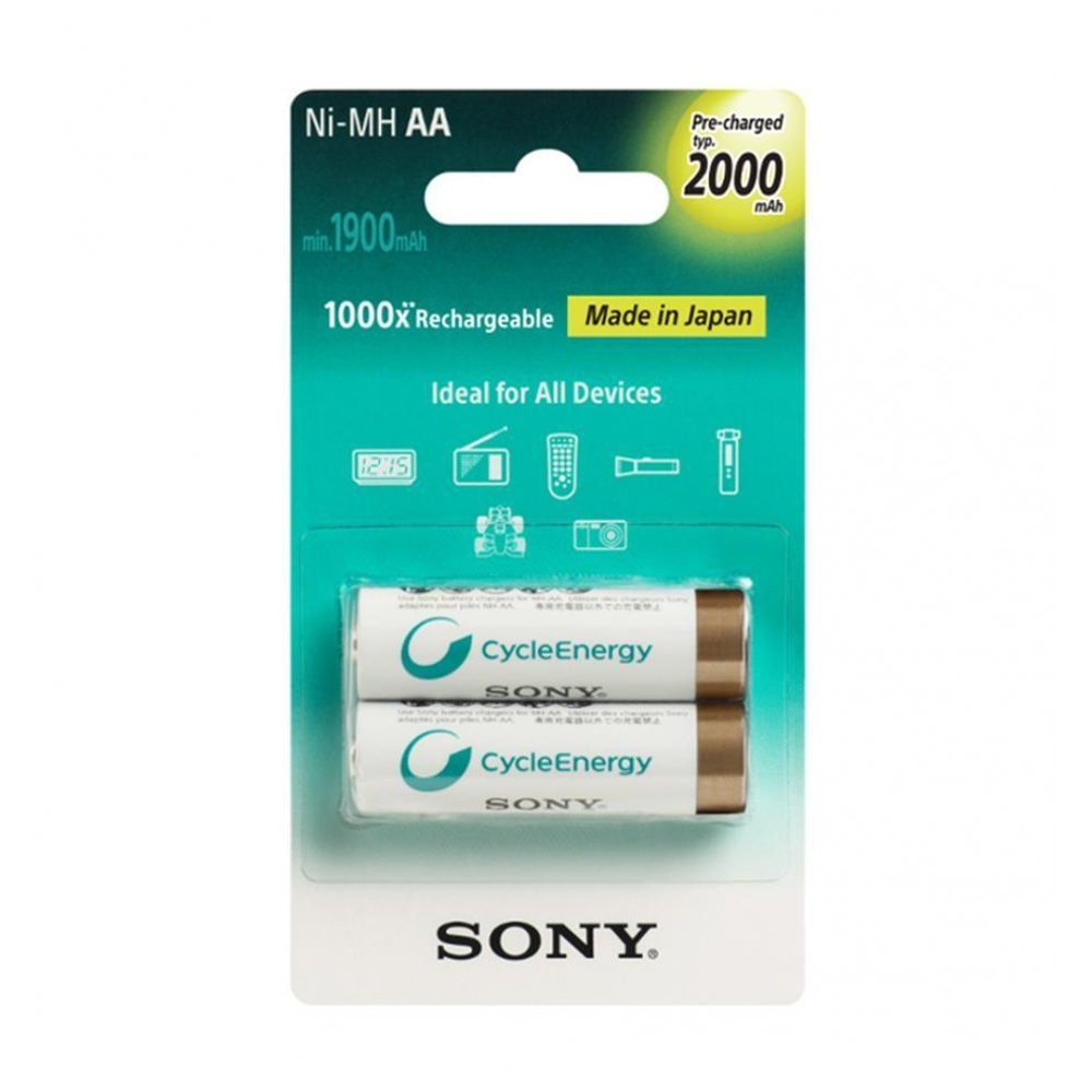 Sony Ni-MH, AA, 2000 mAh Rechargeable Battery