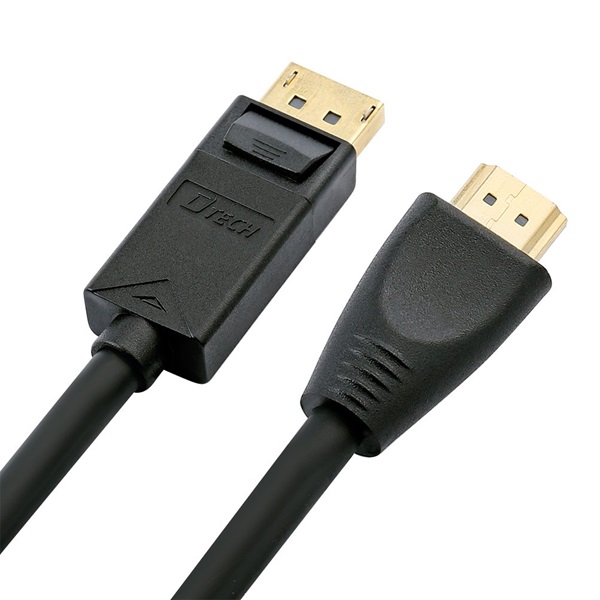 DTECH DisplayPort Male to HDMI Male Cable 1.8m