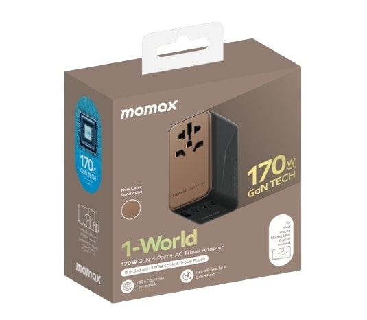Momax 1-World 170W 4 Port Travel Adapter #UA17