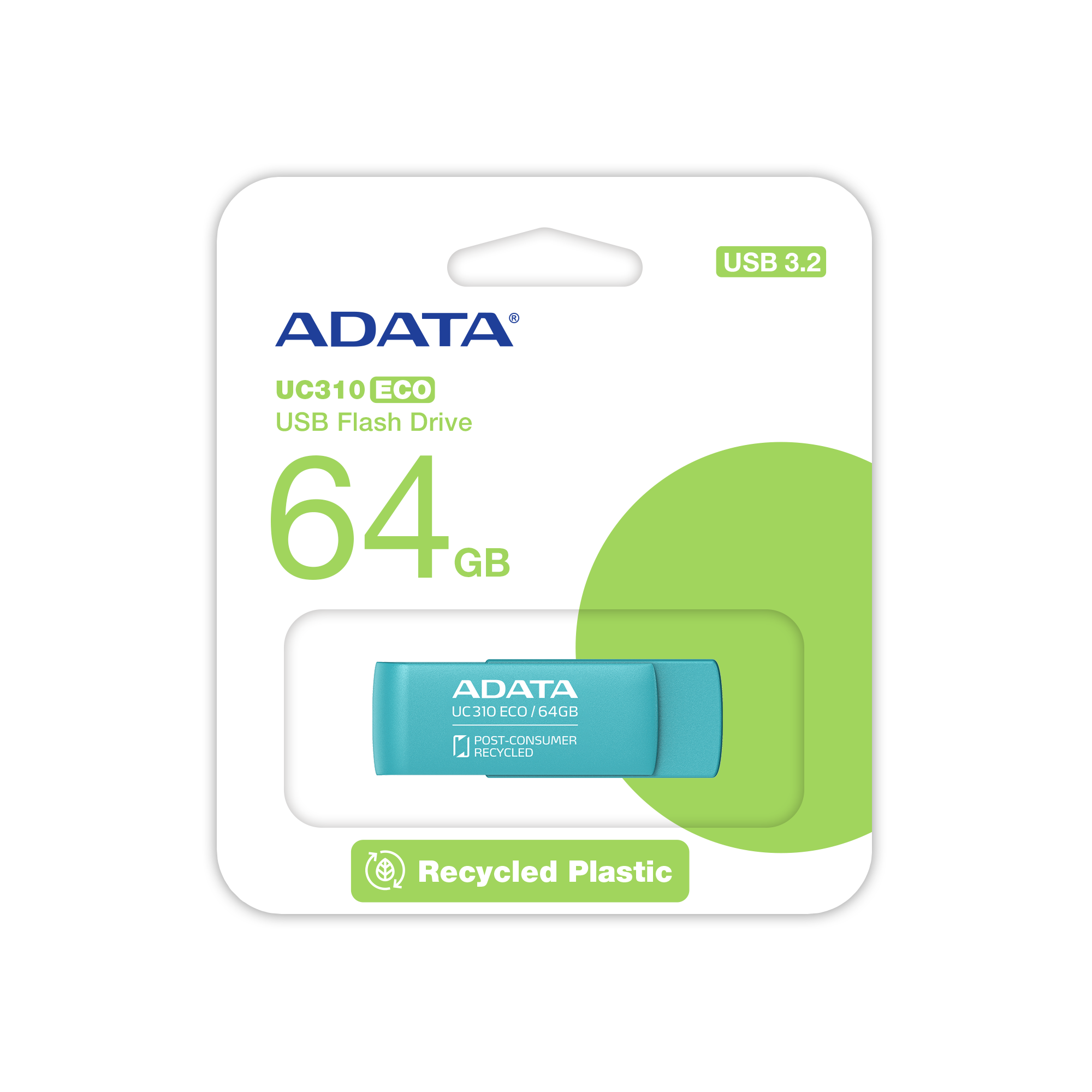 Adata UC310 Eco Green 64GB USB3.2 Flash Drive