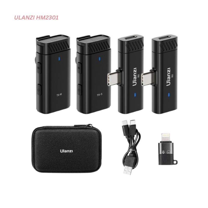 Ulanzi HM2301 Dual Wireless Lavalier Microphone