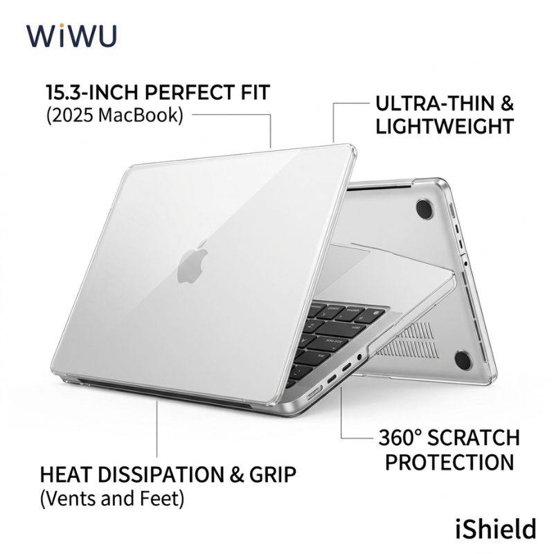 WIWU Ultra Thin iShield case for a 15.3-inch MacBook (2025)