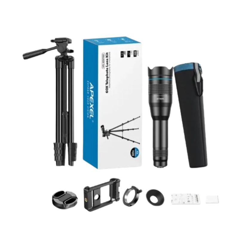 Apexel Enhanced 60X Zoom Telephoto Lens Ultimate Telephoto Tool