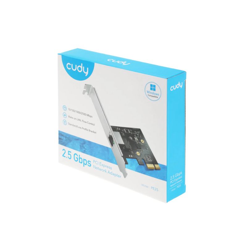 CUDY PE25 2.5 Gigabit PCI Express Network Adapter
