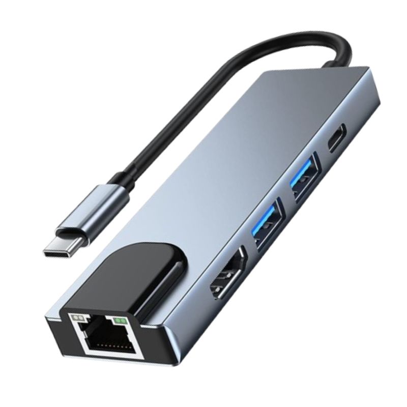 Multiport 5-IN-1 USB-C Hub Docking Station