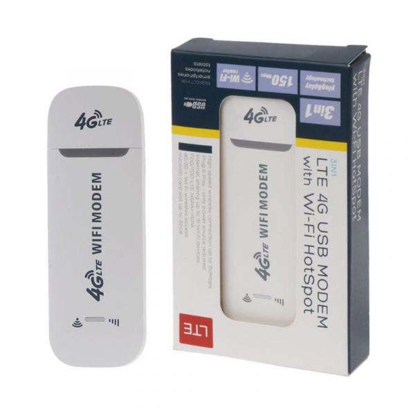 Modem 4G LTE Wireless USB Dongle - White/Black