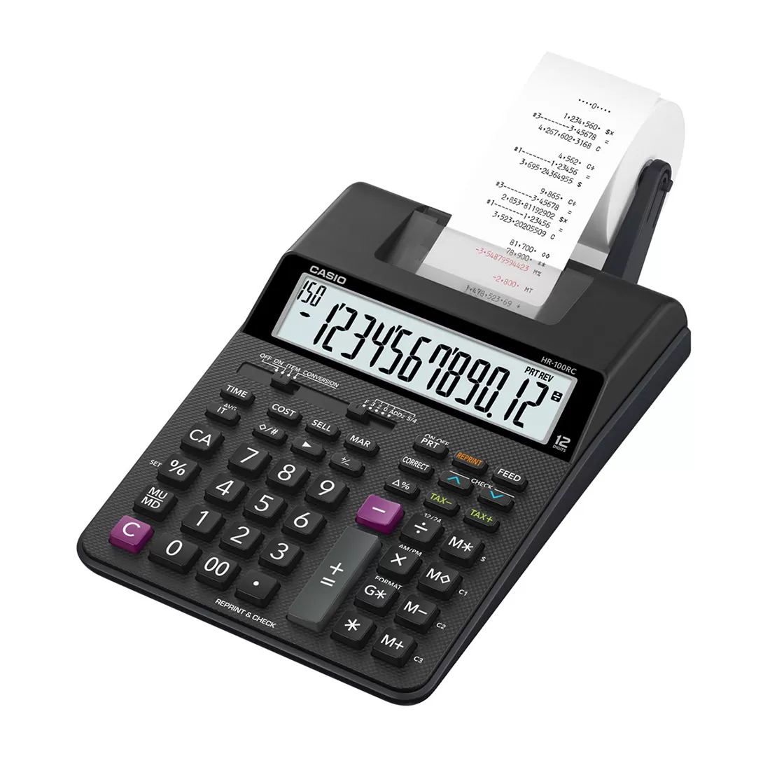CASIO HR-100RC Mini Printing Calculator