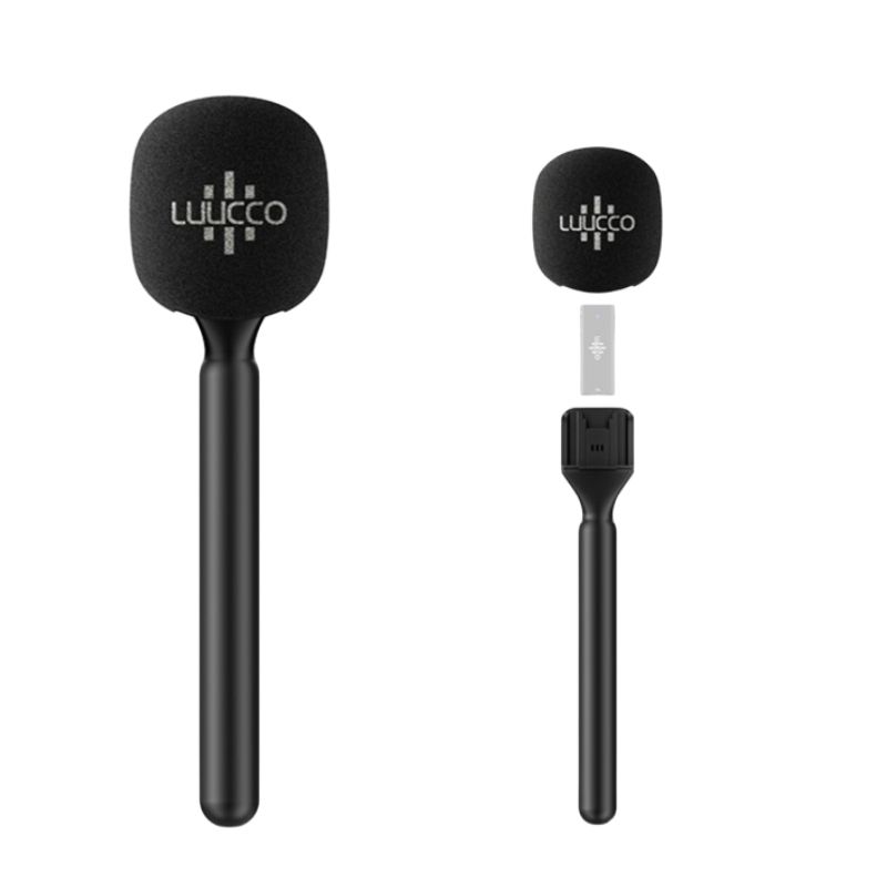 Portable interview microphone adapter for MIC wireless compact microphone