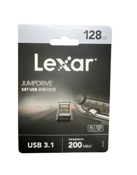 Lexar S47 128GB JumpDrive USB 3.1 Black Pen Drive