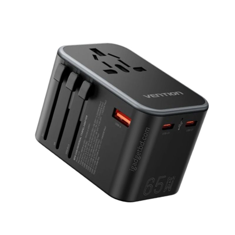 Vention FJDBO Universal Travel Adapter 65W GaN