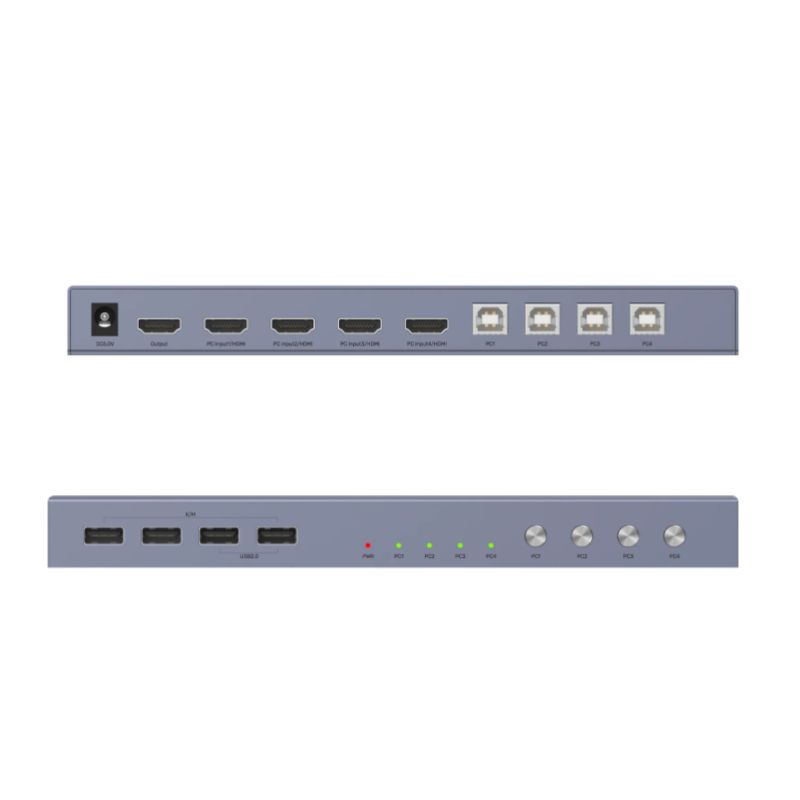 UNITEK ( V303A) HDMI 4K 60Hz KVM Switch 4 In 1 Out