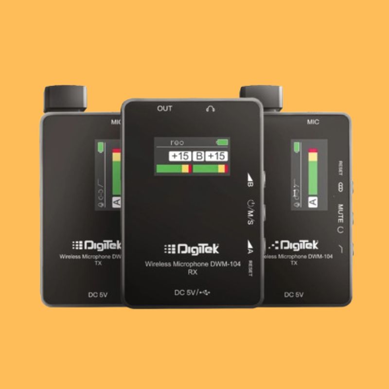 Digitek DWM 104 2 in 1 Professional Wireless Microphone
