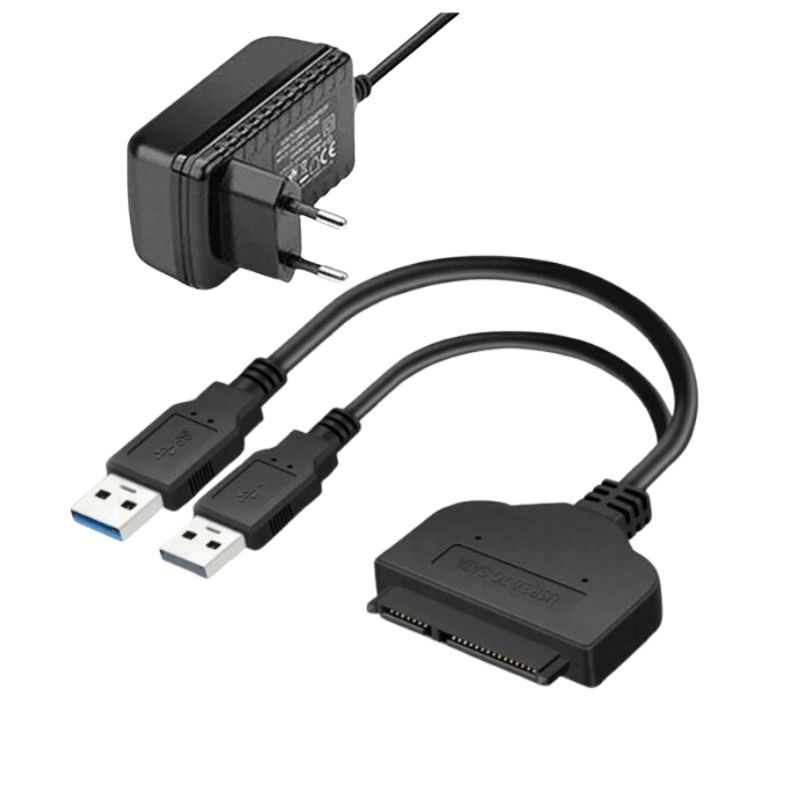 USB 3.0 to SATA Adapter And HDD & SSD Converter With 12v Adapter