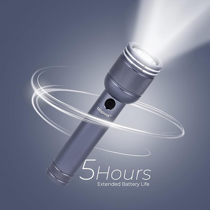 Geepas GFL51078 USB Waterproof Flashlight