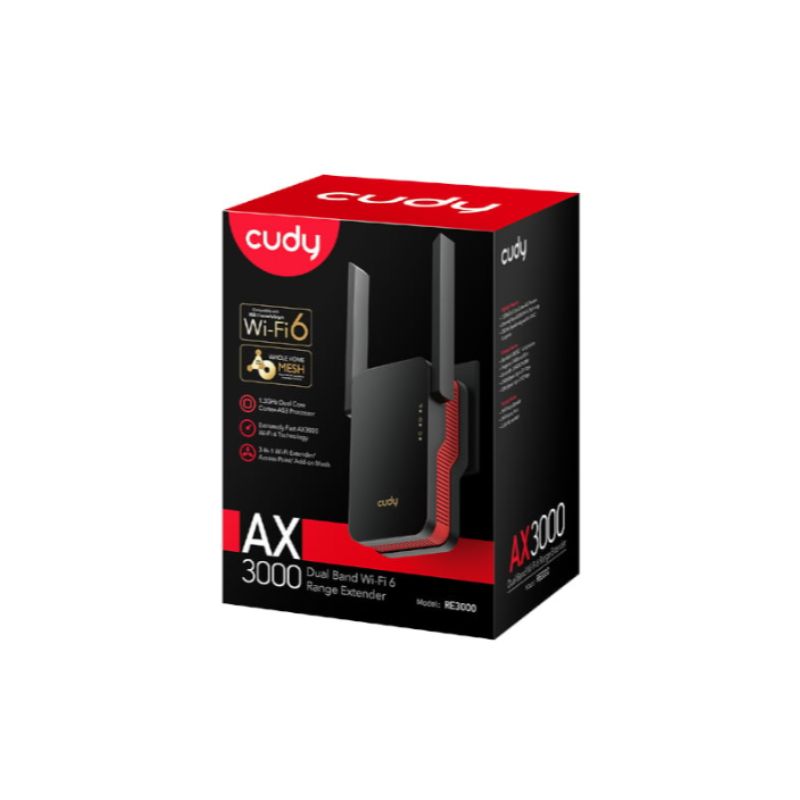CUDY RE3000 AX3000 1200Mbps Dual Band Range Extender
