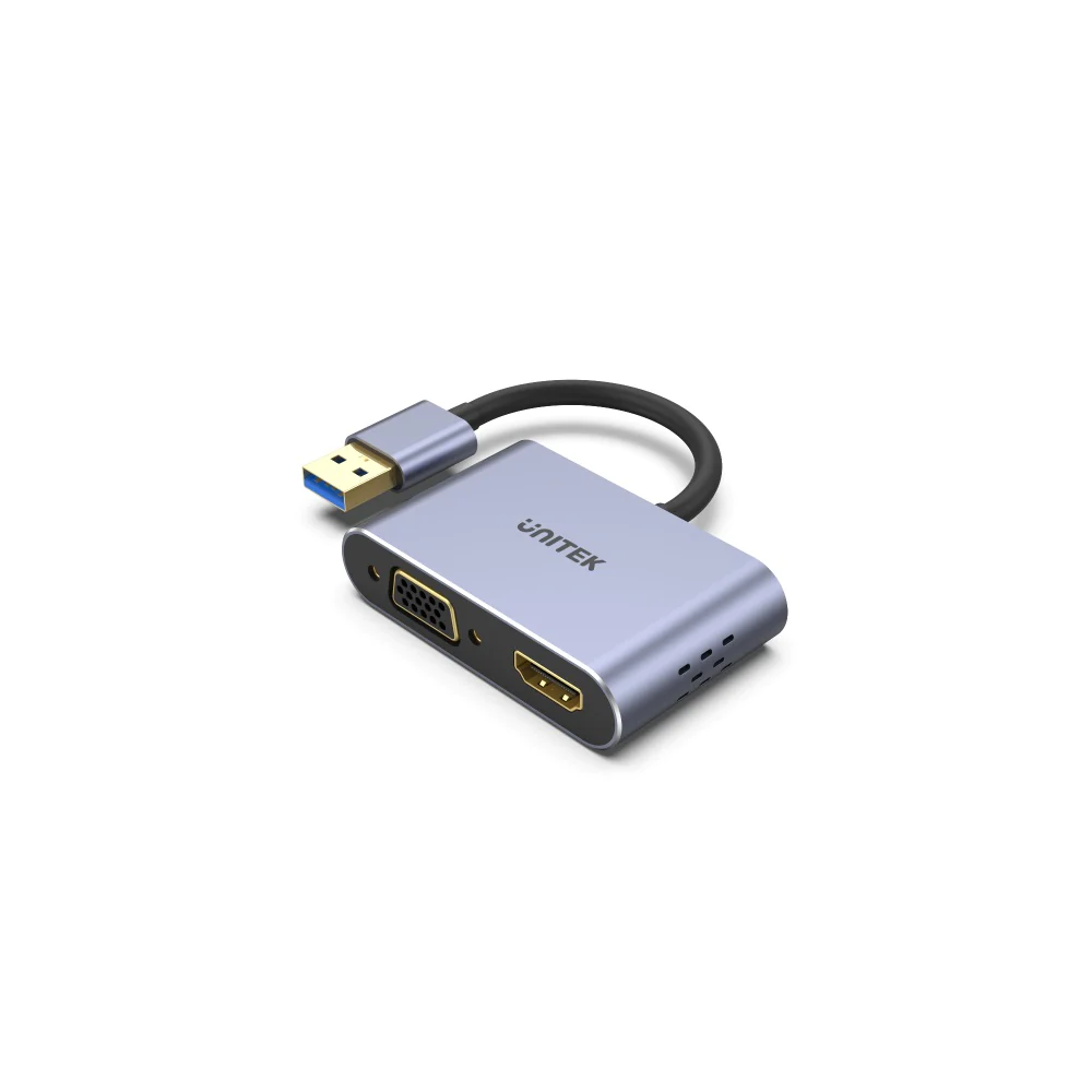 Unitek V1A USB 3.0 to HDMI and VGA Adapter