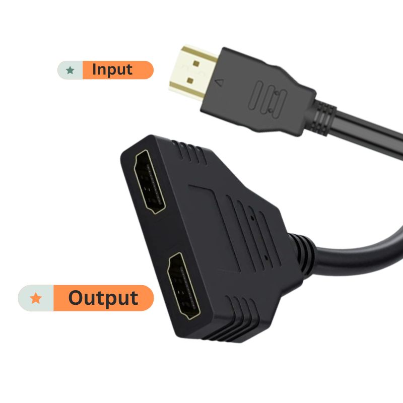 HDMI Y splitter Signal One in Two Out Cable