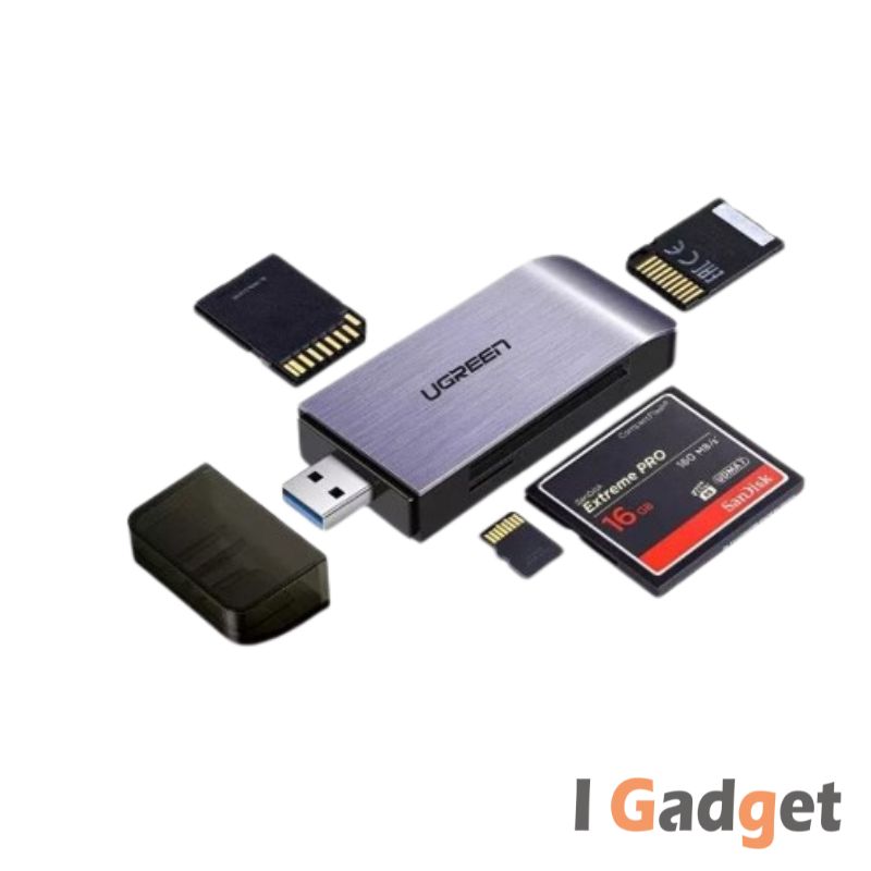 Ugreen (50541) USB 3.0 Male to TF,SD,CF & MS Card Reader #CM180