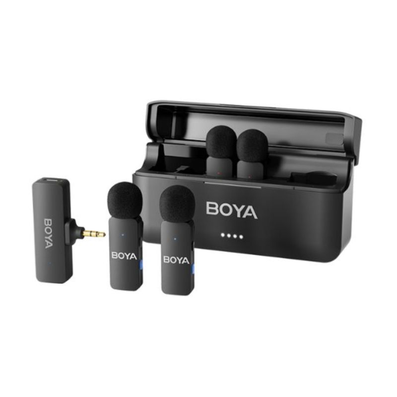 BOYA BY-V4U Wireless Lavalier Four-channel Microphone for 3.5mm Convertor