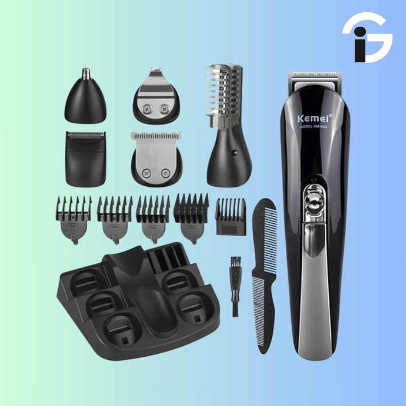 Kemei KM-600 11-In-1 Preparing Pack Hair Trimmer & Clippers & Shaver