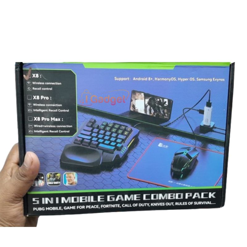 X8 5 in 1 Mobile Game Combo Pack