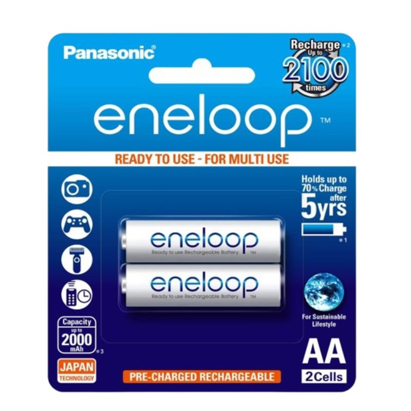 Panasonic eneloop AA rechargeable 2000 mAh batteries